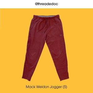 Men's Joggers/ Sweatpants - Mack Weldon Maroon (S)